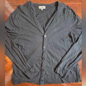 Le Chateau Black Button-Up Cardigan